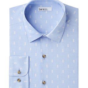 💖3 for $20💖 Bar III Stretch Easy-Care Pineapple Print Shirt, S